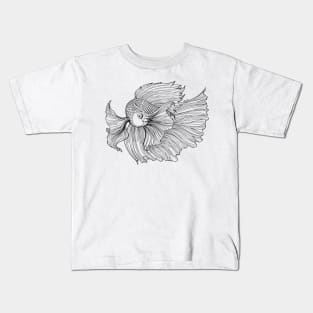 Siamese fighting fish Kids T-Shirt